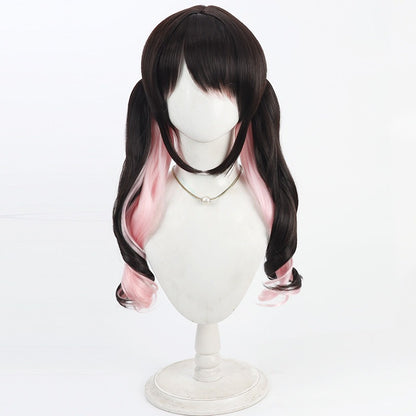 Cosplay Wigs Kaga Nazuna Split Ponytail VSPO! VTuber
