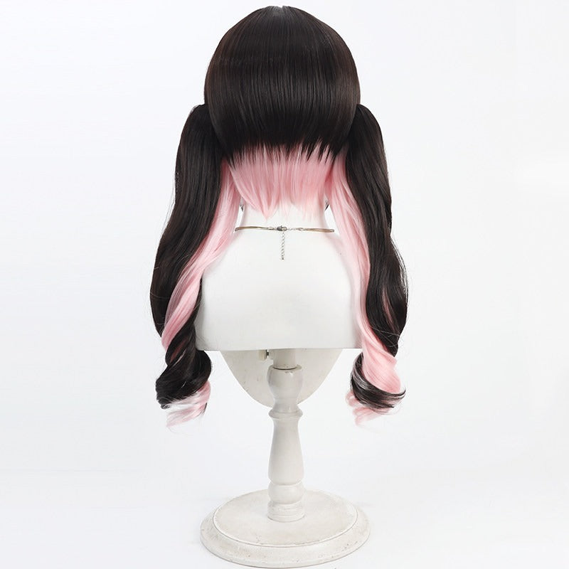 Cosplay Wigs Kaga Nazuna Split Ponytail VSPO! VTuber