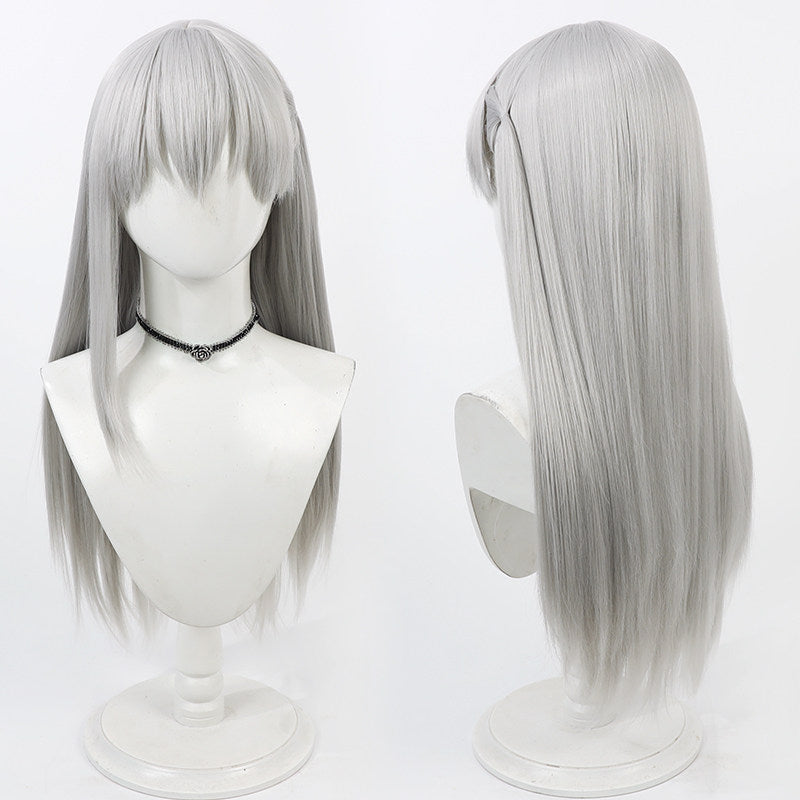 Cosplay Wigs Kama 1st Ascension FGO Silver Grey Wigs