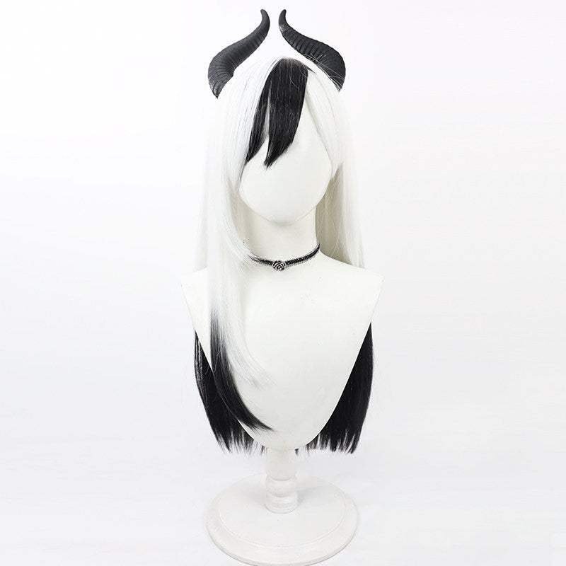 Cosplay Wigs Kayoko Onikata Blue Archive White Dyed Black Wigs