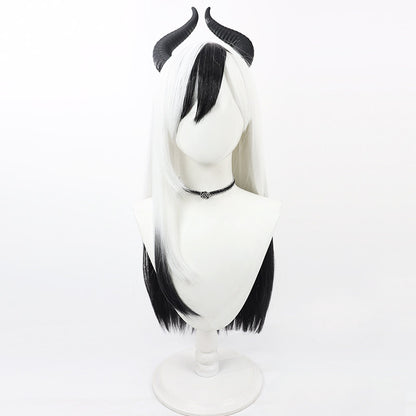 Cosplay Wigs Kayoko Onikata Blue Archive White Dyed Black Wigs