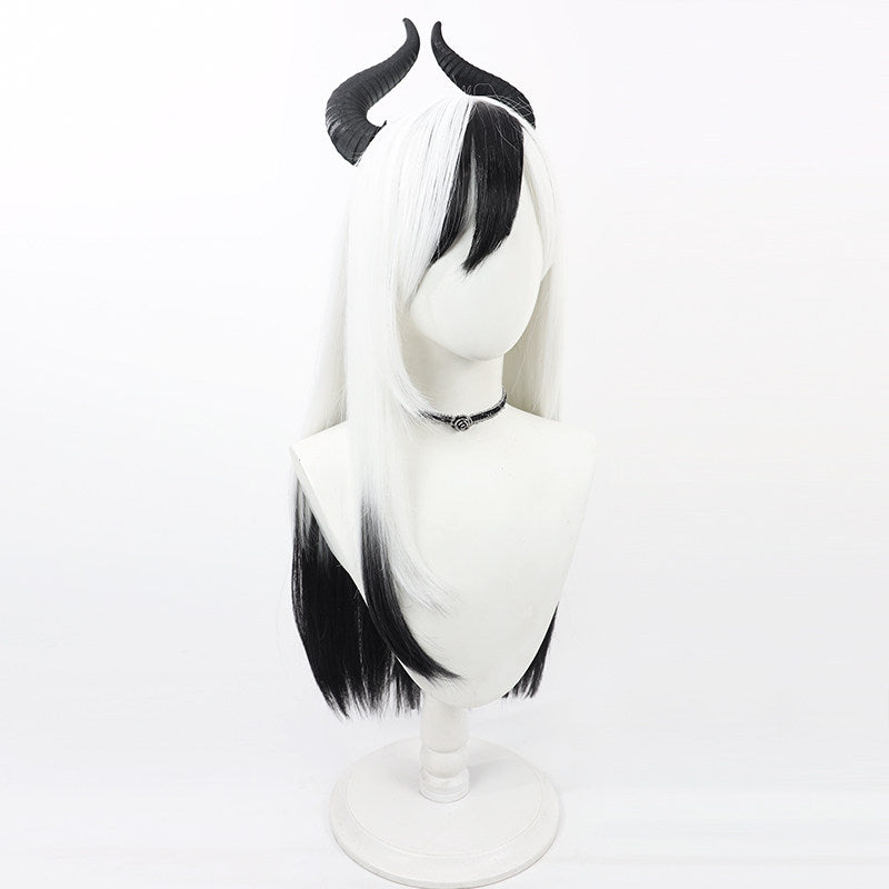 Cosplay Wigs Kayoko Onikata Blue Archive White Dyed Black Wigs