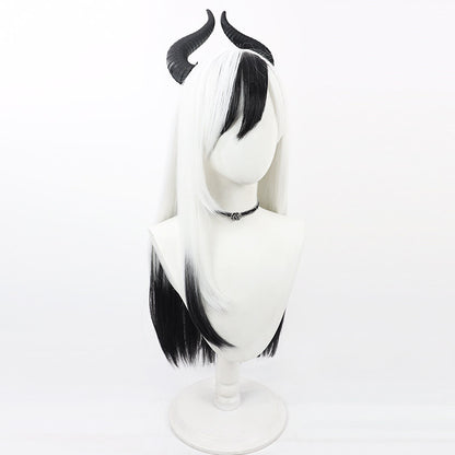 Cosplay Wigs Kayoko Onikata Blue Archive White Dyed Black Wigs