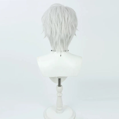 Cosplay Wigs Kevin Kaslana Silver Wigs Honkai Impact 3rd
