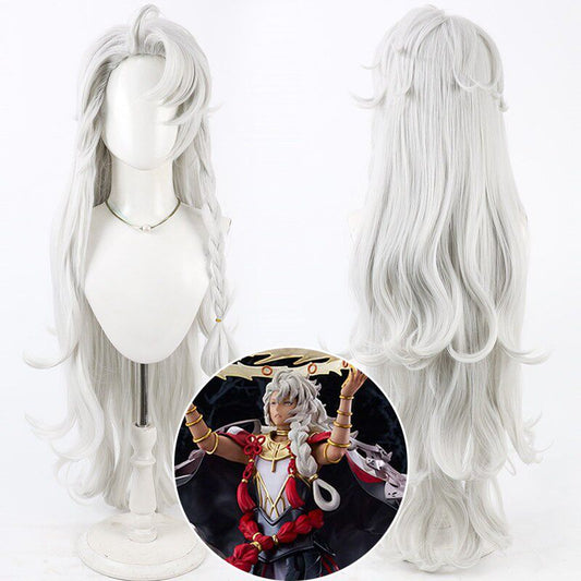 Cosplay Wigs King of Magic Solomon Fate/Grand Order Silver Curly Wigs