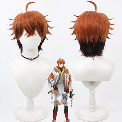 Cosplay Wigs Kitami Yusei Gradient Flip Fluffy Wigs NIJISANJI Newcomer