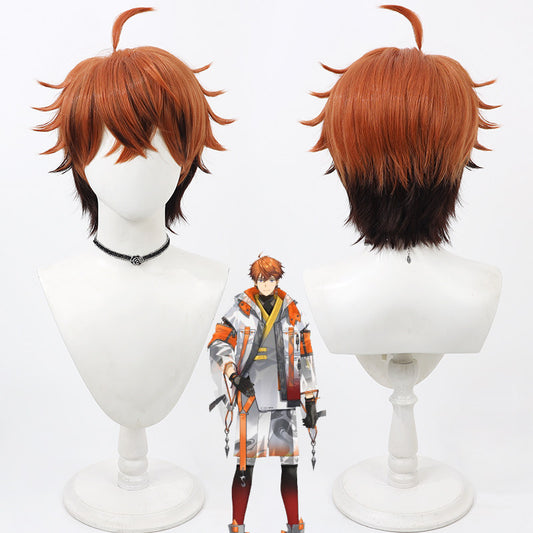 Cosplay Wigs Kitami Yusei Gradient Flip Fluffy Wigs NIJISANJI Newcomer