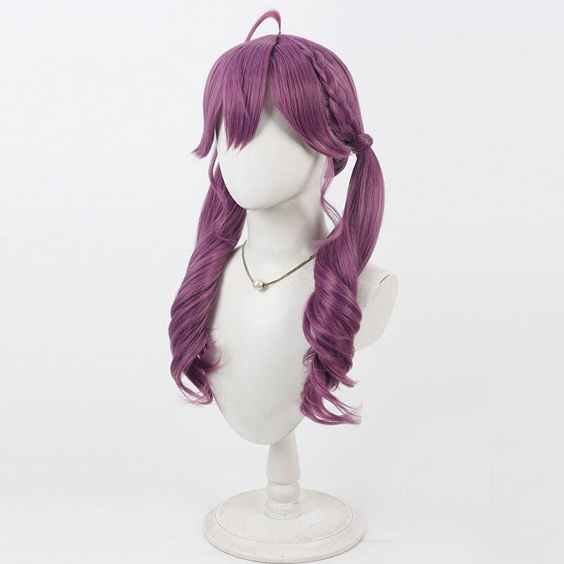 Cosplay Wigs Kizuki Academy Kaya Rinha Double Braids Shiny Colors