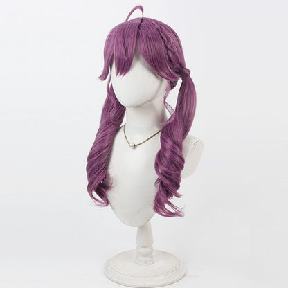 Cosplay Wigs Kizuki Academy Kaya Rinha Double Braids Shiny Colors