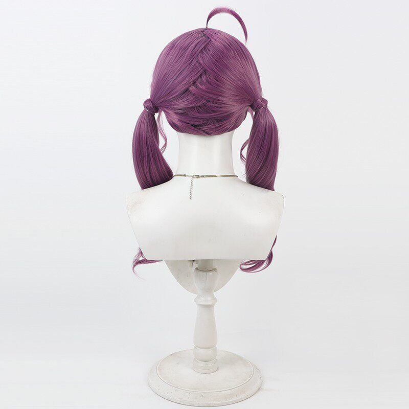 Cosplay Wigs Kizuki Academy Kaya Rinha Double Braids Shiny Colors