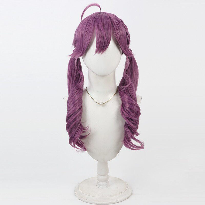 Cosplay Wigs Kizuki Academy Kaya Rinha Double Braids Shiny Colors