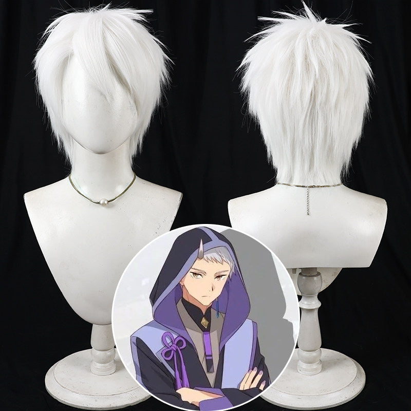 Cosplay Wigs Komazawa Rai Silver Short Wigs Cosmic Princess Kaguya!