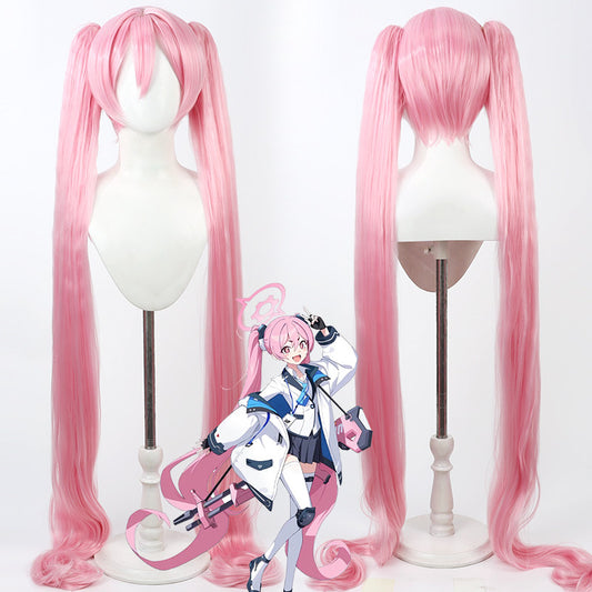 Cosplay Wigs Koyuki Kurosaki Pink Short Pony Wigs Blue Archive