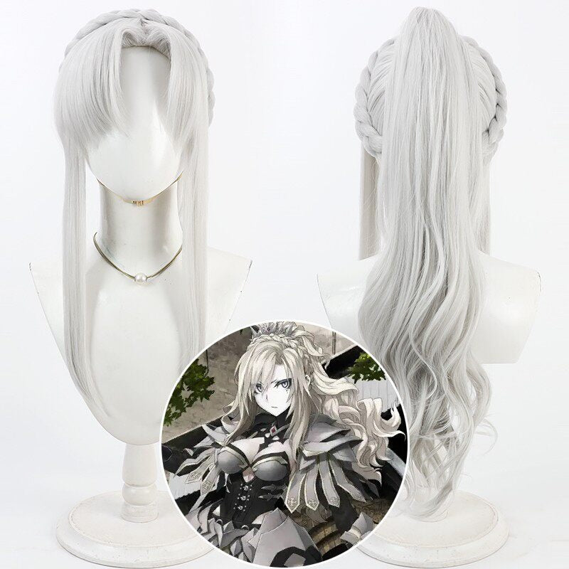 Cosplay Wigs Kriemhild Fate/Grand Order Silver Wigs