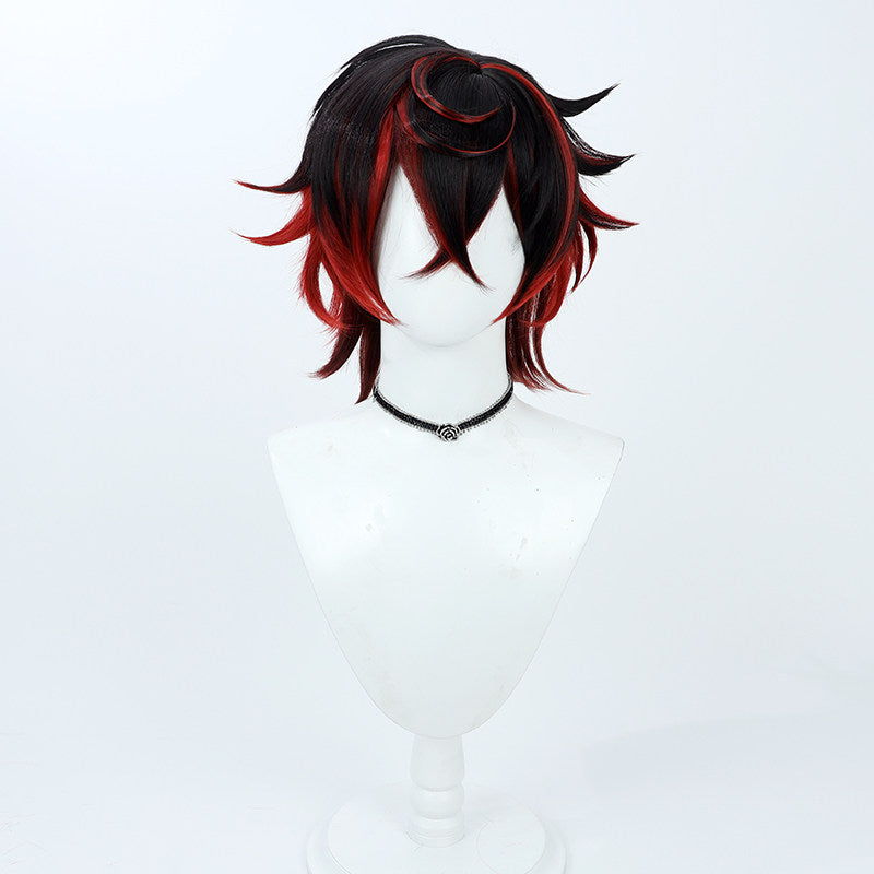 Cosplay Wigs Kuro Kurenai Black Red Wigs VShojo VTuber