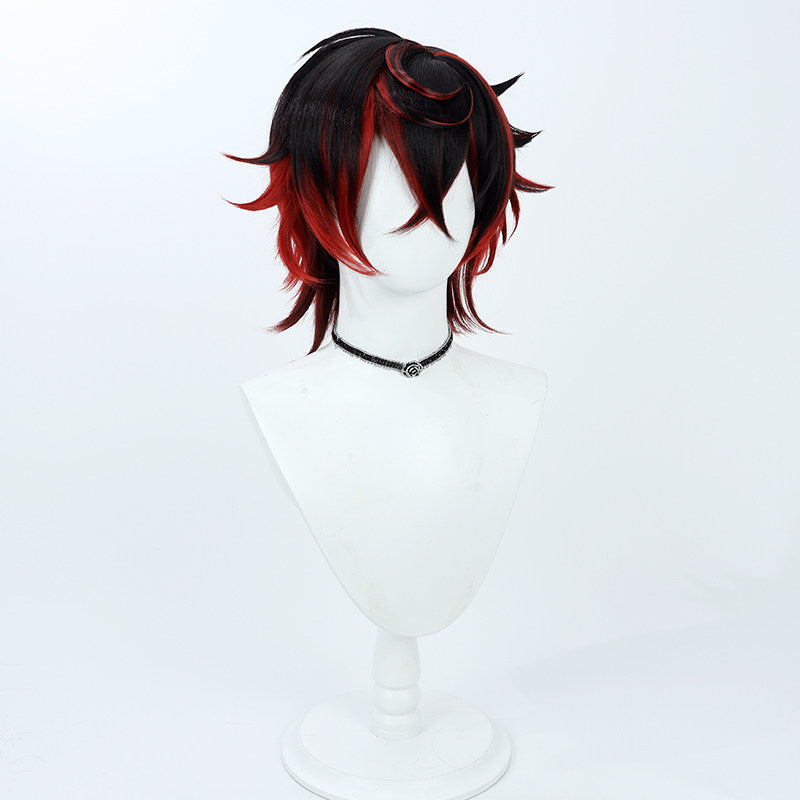 Cosplay Wigs Kuro Kurenai Black Red Wigs VShojo VTuber