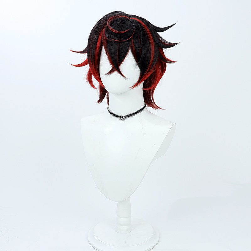 Cosplay Wigs Kuro Kurenai Black Red Wigs VShojo VTuber