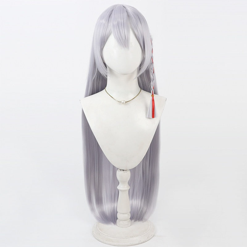 Cosplay Wigs Kurodate Haruna Silver Hair Blue Archive