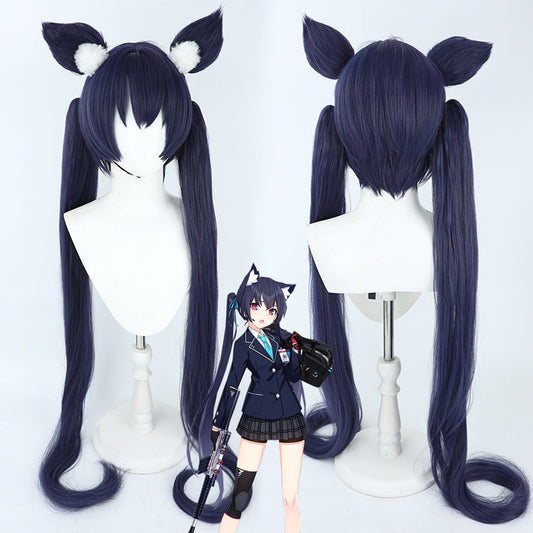 Cosplay Wigs Kuromi Serika Dark Blue Wigs Blue Archive