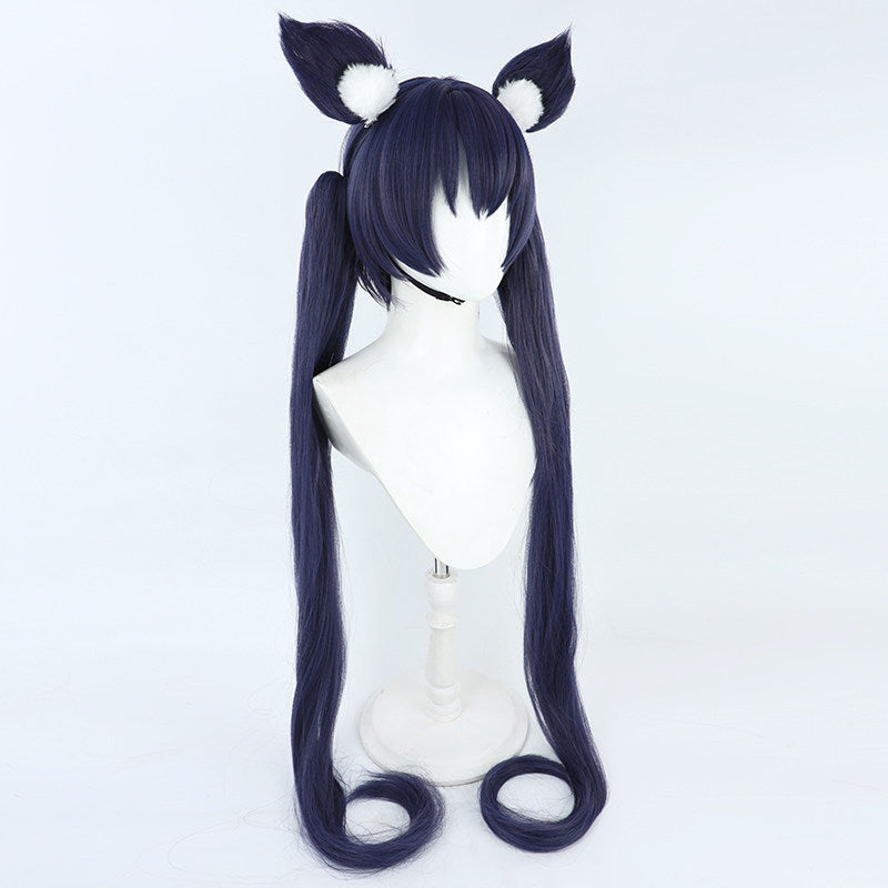 Cosplay Wigs Kuromi Serika Dark Blue Wigs Blue Archive