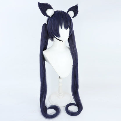 Cosplay Wigs Kuromi Serika Dark Blue Wigs Blue Archive