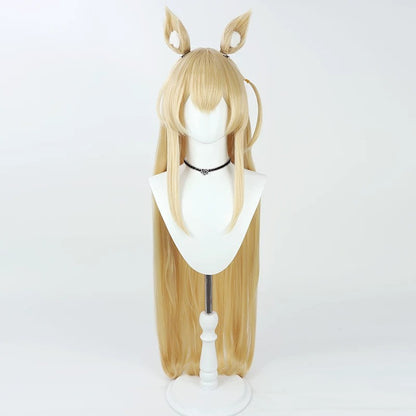 Cosplay Wigs Kurumi Fox Squad Pale Gold Wigs Blue Archive