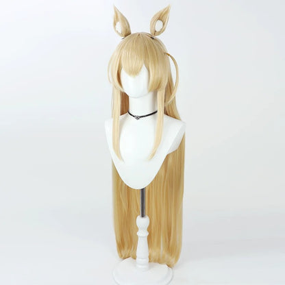 Cosplay Wigs Kurumi Fox Squad Pale Gold Wigs Blue Archive