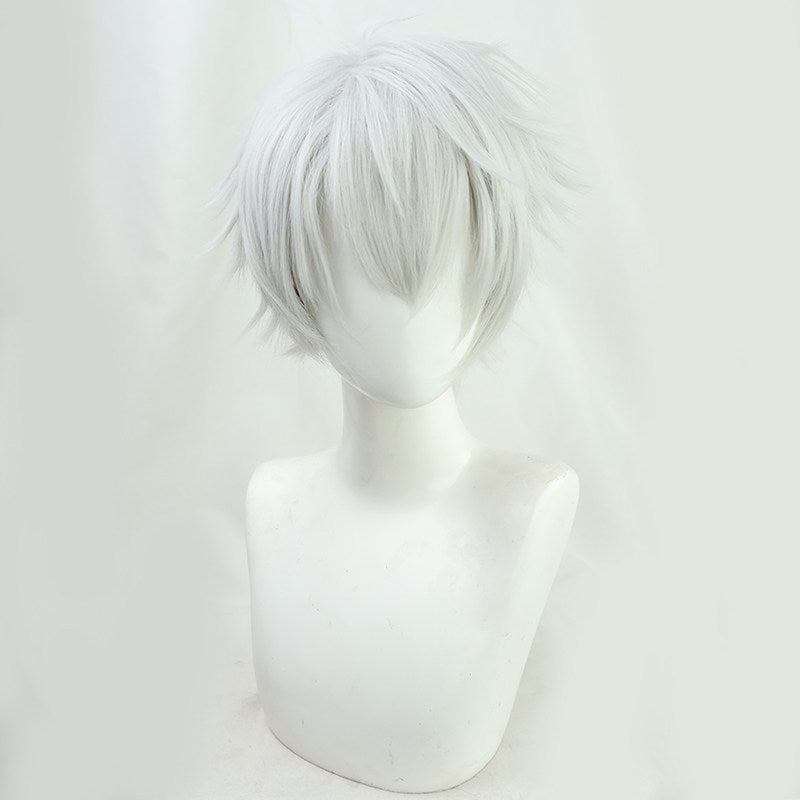 Cosplay Wigs Kuzuha NIJISANJI Gamers Vtuber Silver Grey Fluffy Wigs