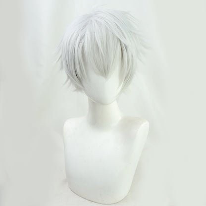 Cosplay Wigs Kuzuha NIJISANJI Gamers Vtuber Silver Grey Fluffy Wigs