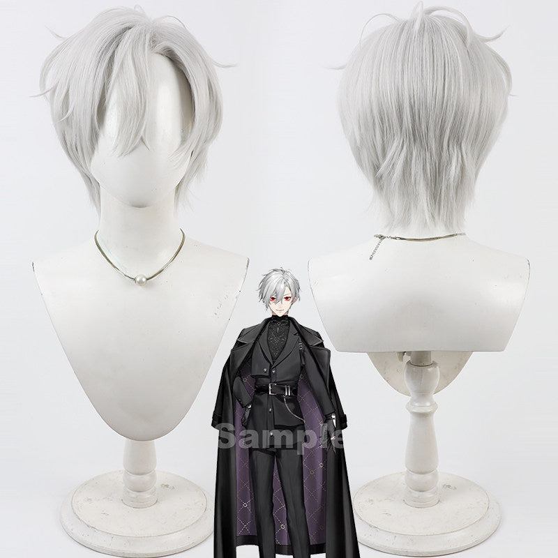 Cosplay Wigs Kuzuha New Outfit Silver Wigs NIJISANJI VTuber