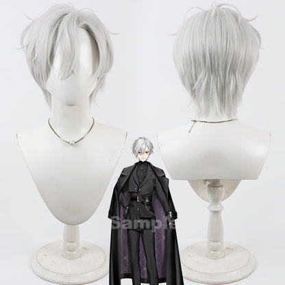 Cosplay Wigs Kuzuha New Outfit Silver Wigs NIJISANJI VTuber