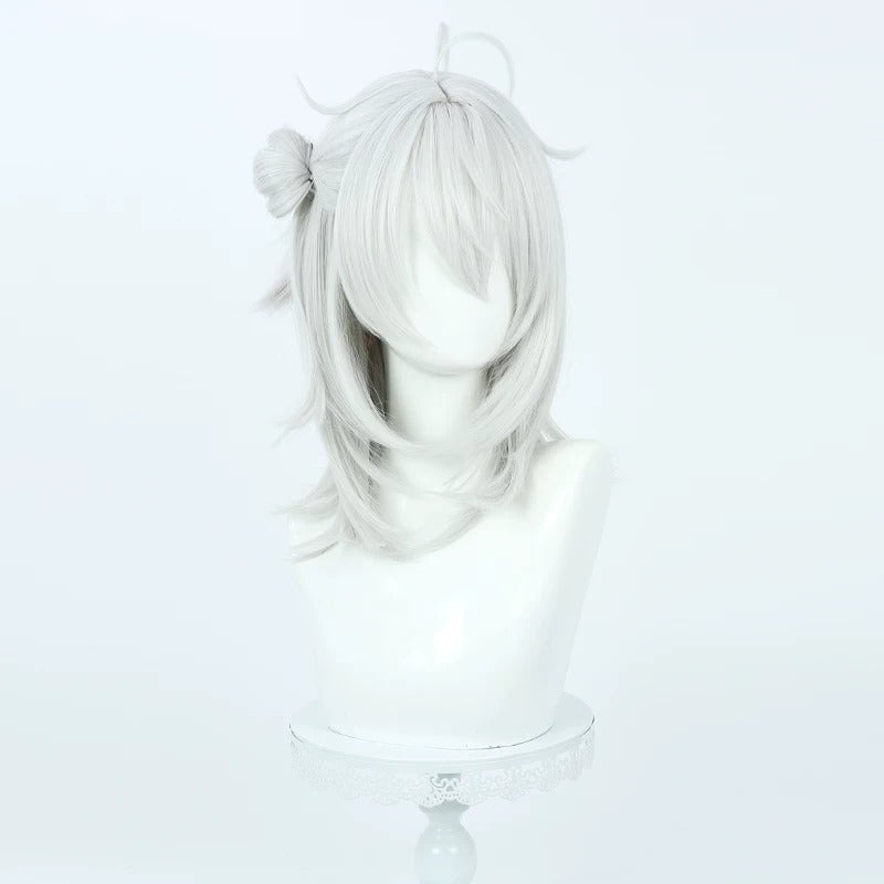Cosplay Wigs Kuzuha Silver Integrated Wigs New Outfit NIJISANJI VTuber