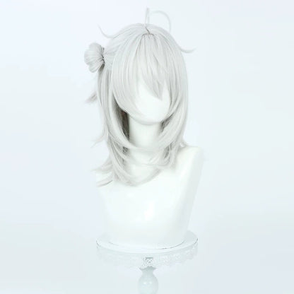 Cosplay Wigs Kuzuha Silver Integrated Wigs New Outfit NIJISANJI VTuber