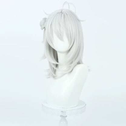 Cosplay Wigs Kuzuha Silver Integrated Wigs New Outfit NIJISANJI VTuber