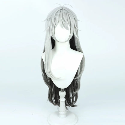 Cosplay Wigs Lappland Silver Grey Long Hair Arknights