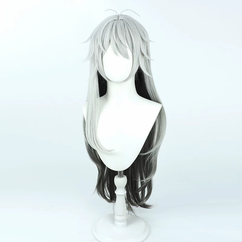 Cosplay Wigs Lappland Silver Grey Long Hair Arknights