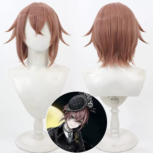 Cosplay Wigs Lilia Vanrouge Sideburn Short Wigs Disney Twisted-Wonderland
