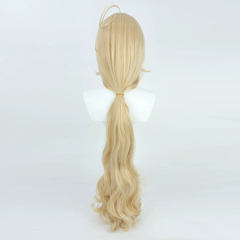 Cosplay Wigs Loughshinny Incantation Medic Pale Gold Wigs Arknights