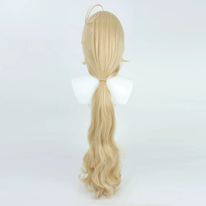 Cosplay Wigs Loughshinny Incantation Medic Pale Gold Wigs Arknights