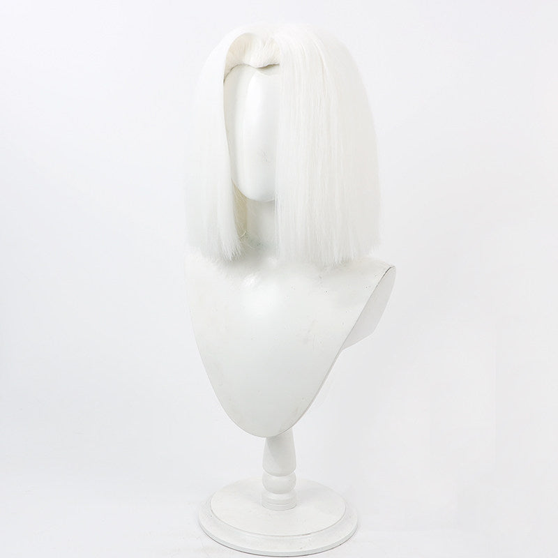 Cosplay Wigs Lute Hazbin Hotel White Wigs