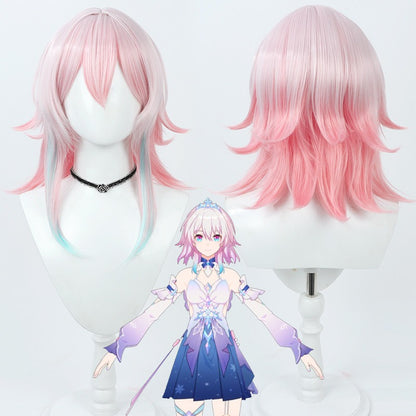 Cosplay Wigs March 7th New Skin Nascent Spring Honkai: Star Rail