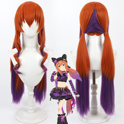 Cosplay Wigs Mayano Top Gun Halloween Gradient Wigs Tail Pretty Derby