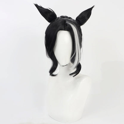 Cosplay Wigs Mejiro Ramonu Pretty Derby Black Ears Tail