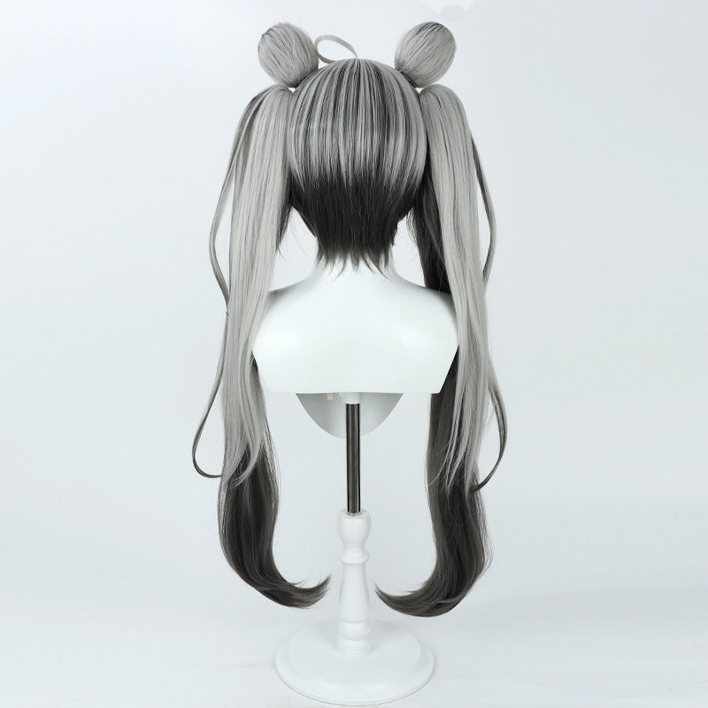 Cosplay Wigs Michiru Chidori Blue Archive Grey Gradient Wigs