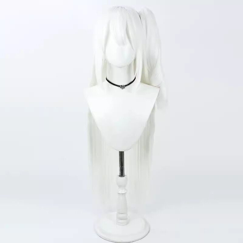 Cosplay Wigs Miyako Tsukiyuki White Loose Wigs Blue Archive