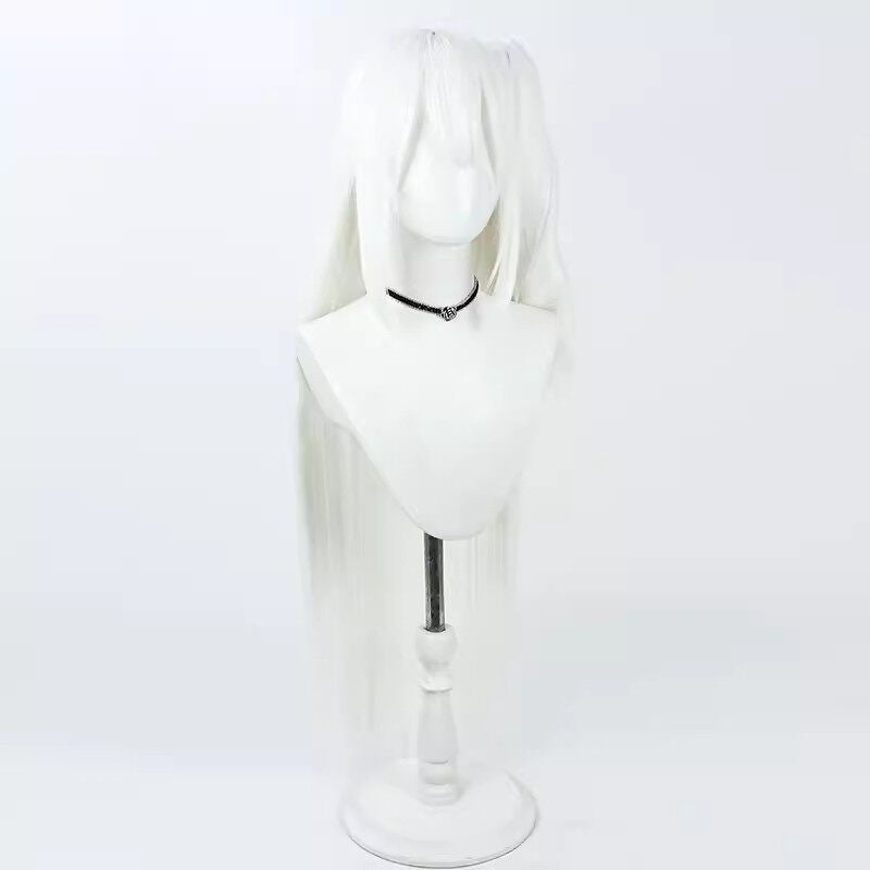 Cosplay Wigs Miyako Tsukiyuki White Loose Wigs Blue Archive
