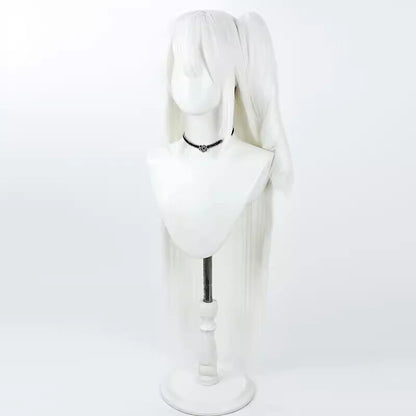 Cosplay Wigs Miyako Tsukiyuki White Loose Wigs Blue Archive