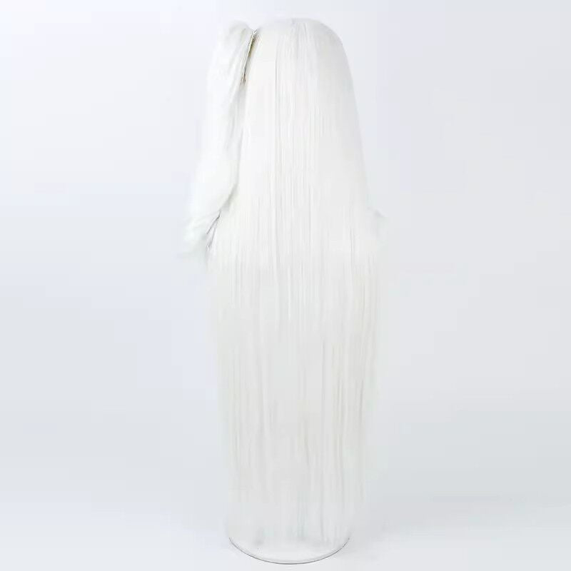 Cosplay Wigs Miyako Tsukiyuki White Loose Wigs Blue Archive