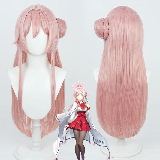 Cosplay Wigs Mizuha Mimori Pink Anime Wigs Blue Archive