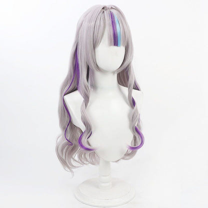 Cosplay Wigs Murasaki Shion Curly Highlight Hair Hololive VTuber